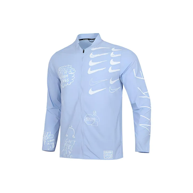 Nike Jackets Men Sky Blue-0