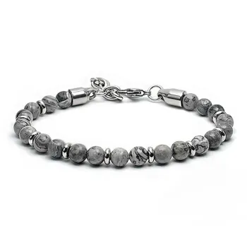 MUXIANG Map Stone Bracelets Unisex