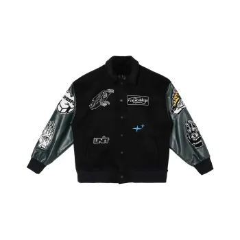 FIRE 2 COLD EGO Loose Fit Coach Jacket Unisex Black