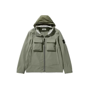 STONE ISLAND LIGHT SOFT SHELL R SERIES SOFT SHELL Jackets Men Sage Green