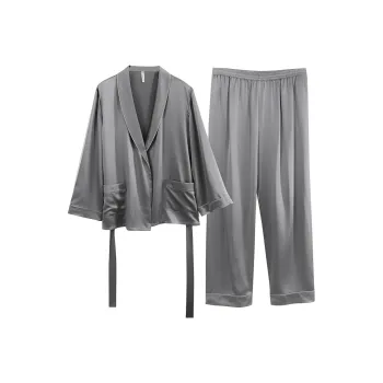 JINSANT Pajama Set Men's Obsidian Gray
