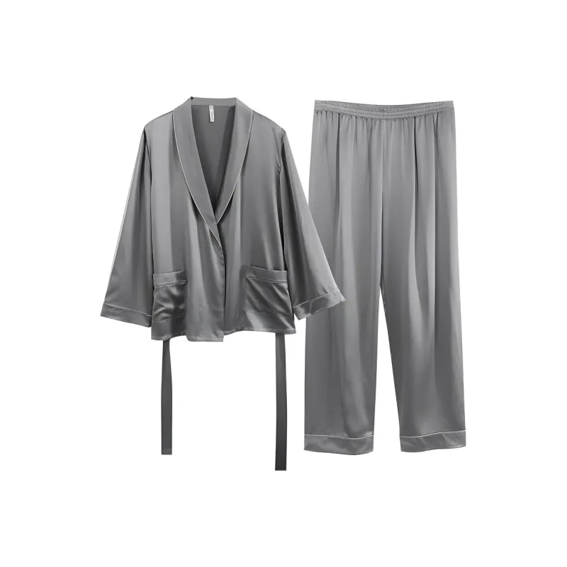 JINSANT Pajama Set Men's Obsidian Gray-0