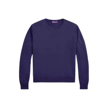 Polo Ralph Lauren Cotton Crewneck Sweater Sweater Men's Purple