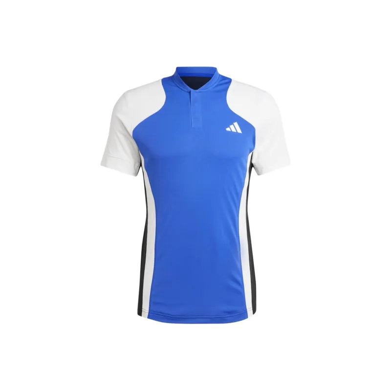 Adidas American Hard Court Grand Slam Series Tennis Pro HEAT.RDY FreeLift Shirt Polo Shirt Men's Blue-0