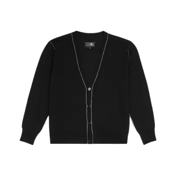 MM6 Maison Margiela Exposed seam Knit Cardigan