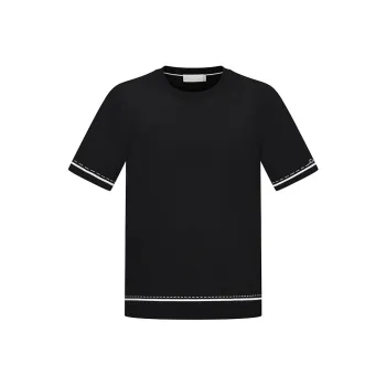 RARE Short Sleeved Sweater Knitwear Men's Black