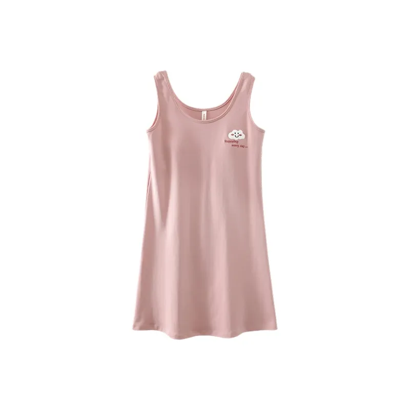 FENTENGCARE Nightgown Women's Pink-0