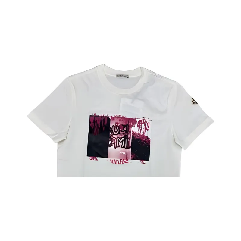 Moncler T Shirts Men White-5