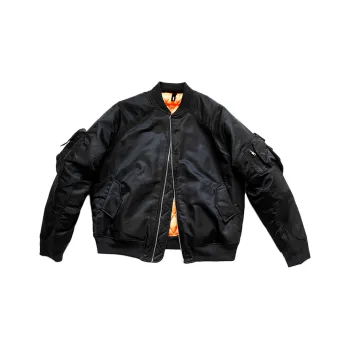 STNW Baseball Collar Loose Fit Long Sleeved Jacket Unisex