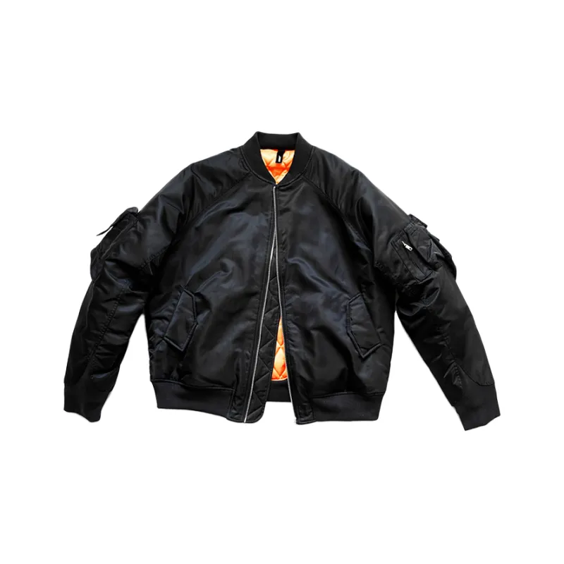 STNW Baseball Collar Loose Fit Long Sleeved Jacket Unisex-0