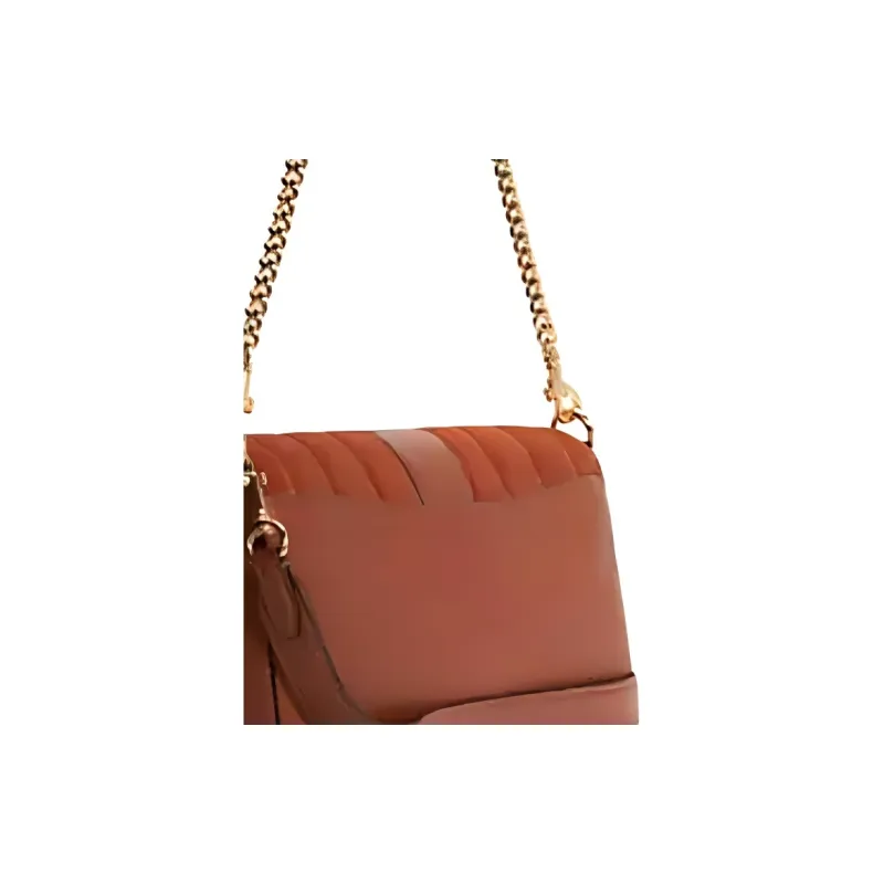 COACH Leather Suede Shoulder Bag, Bacchus Bag, Crossbody Bag Regular Women's Caramel Brown-4