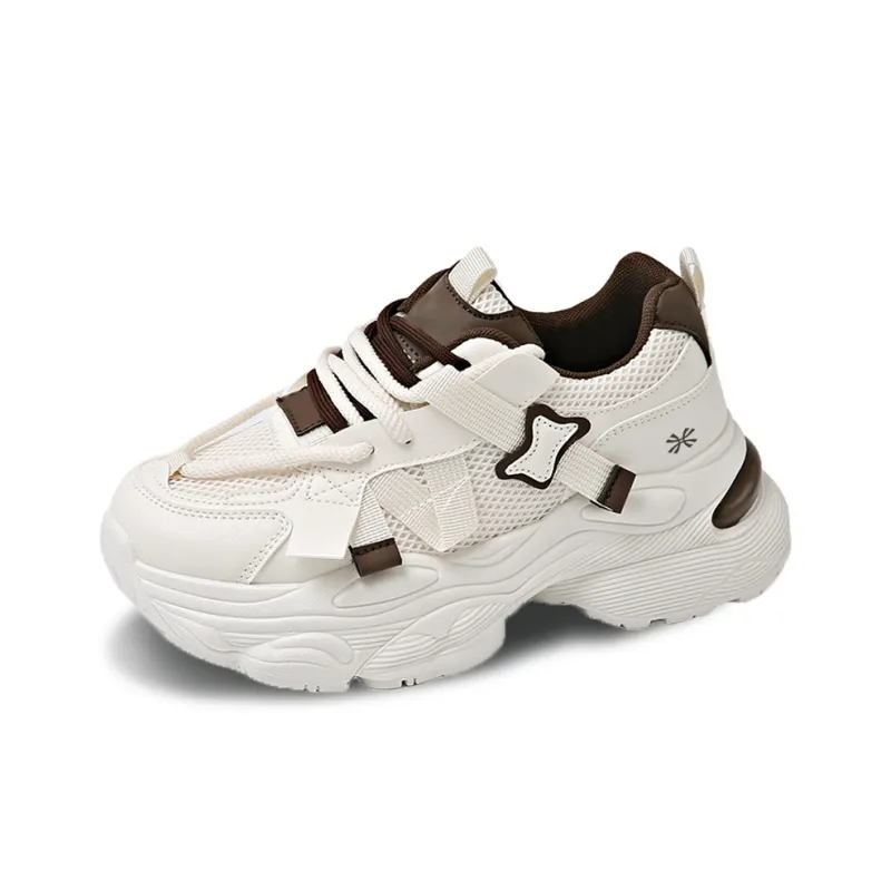 YUZHAOLIN Anti-Slip And Wear-Resistant Height Increasing Low-Top Chunky Sneakers Women's-14