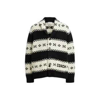 COACH FW24 Sweater Men's Black White