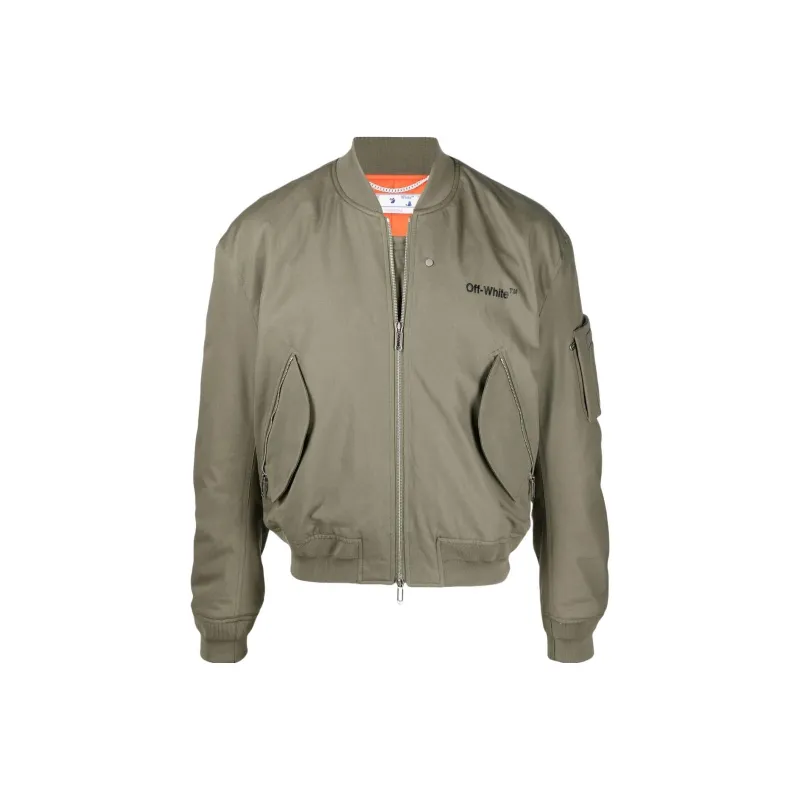 OFF WHITE Diag Stripe Bomber Jacket-0