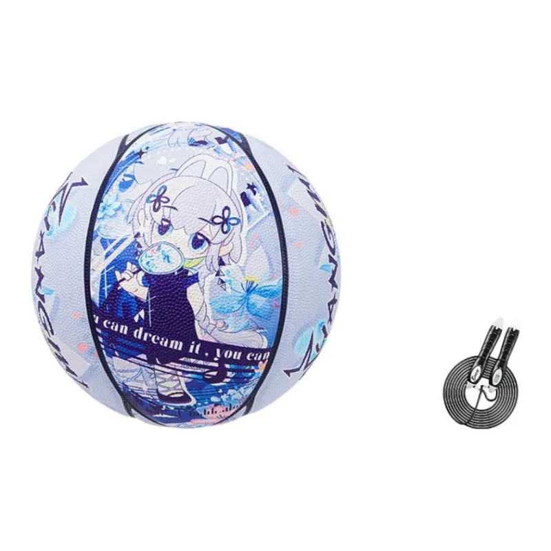 Kuangmi PU Basketball Blue Size 7 Ball Street Training Unisex-6