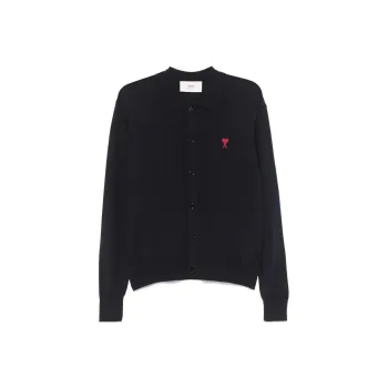 Ami Paris Ami De Coeur Knitted Cardigan