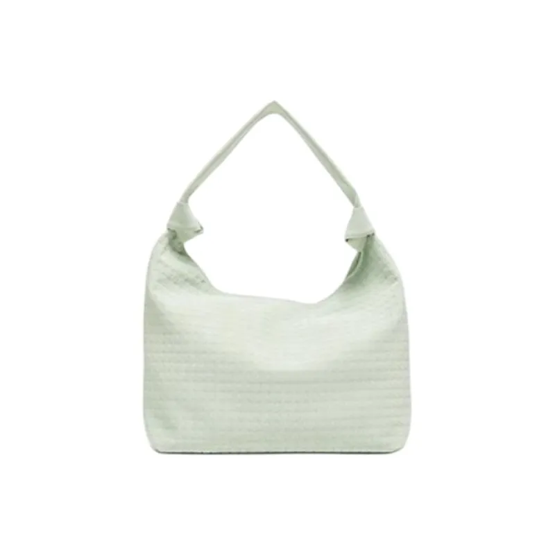 Three Blessings PU Crossbody Bag, Shoulder Bag Medium Size Women's Pure White/Pink/Spring Green/Black/Brown-14