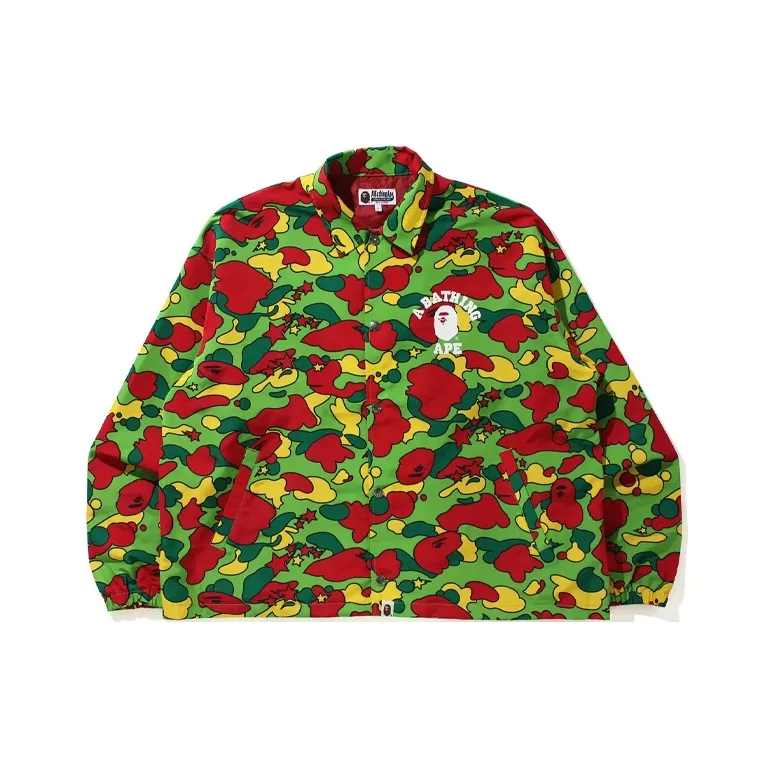 A BATHING APE Sta Camo Relaxed Coach Jacket-2