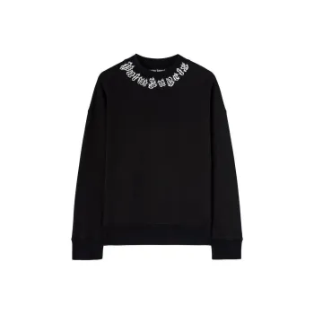 PALM ANGELS Logo Printed Drop Shoulder Sweatshirt
