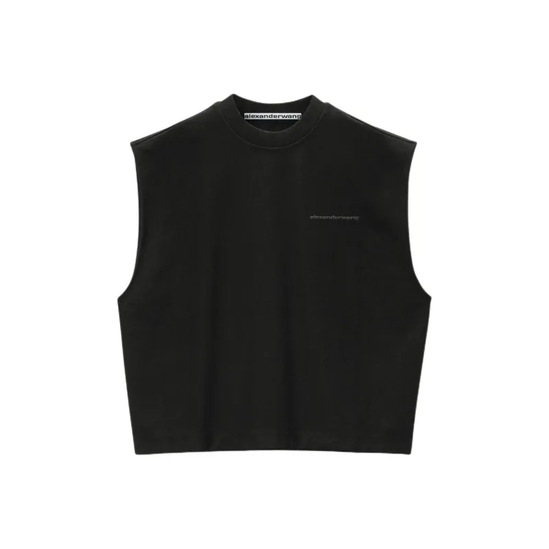Alexander Wang Logo embossed Cotton Tank Top-0
