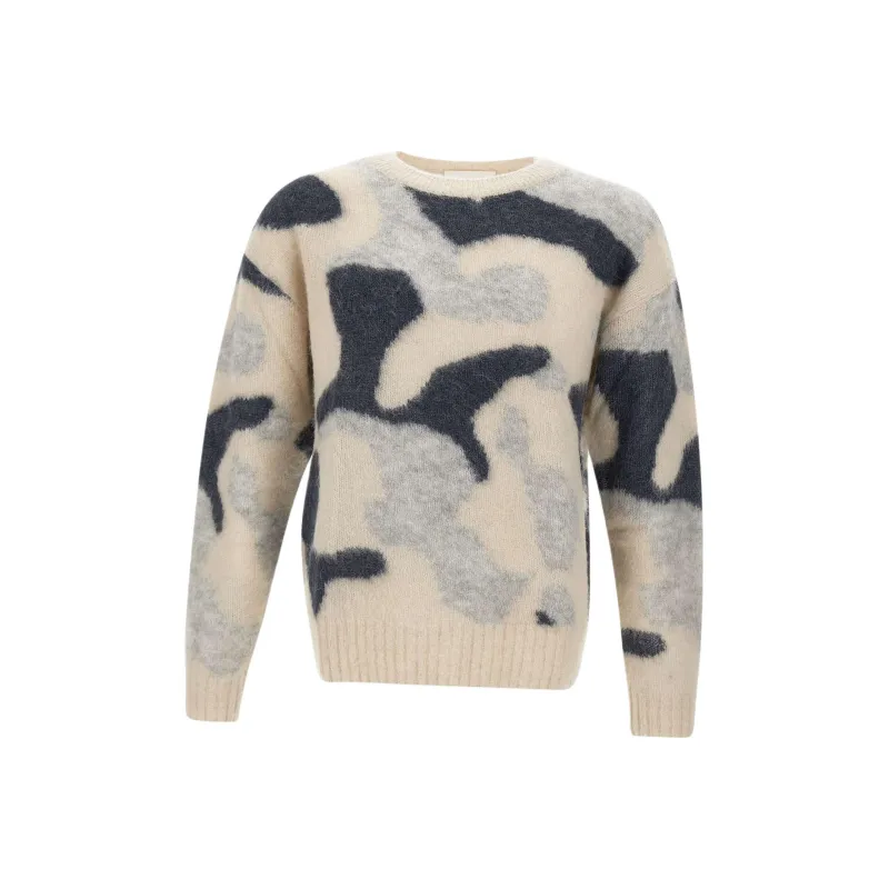 CLOSED Brushed Camouflage-jacquard Jumper-0