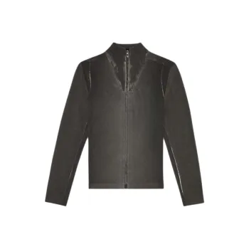 DIESEL Ribbed Knit Zip up Cardigan