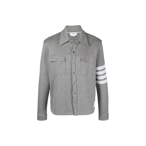 THOM BROWNE 4 Bar Stripe Cotton jersey Jacket