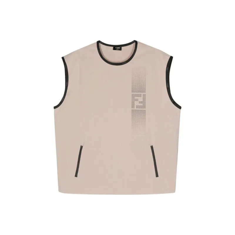 FENDI Tank Top Men's Almond Beige-0