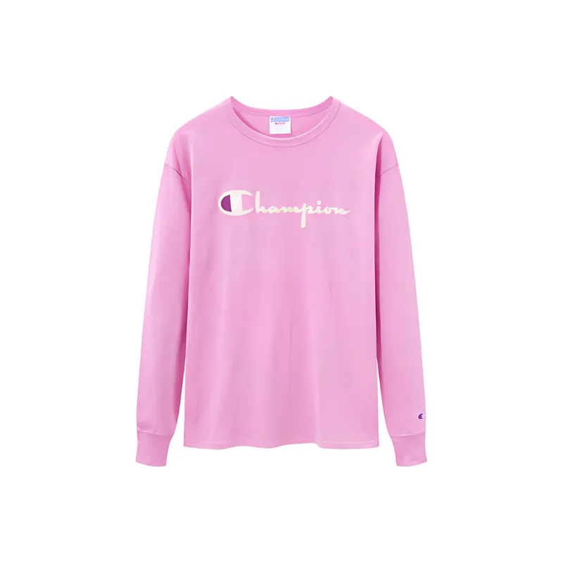 Champion Sweatshirt US Version Unisex Pink-0