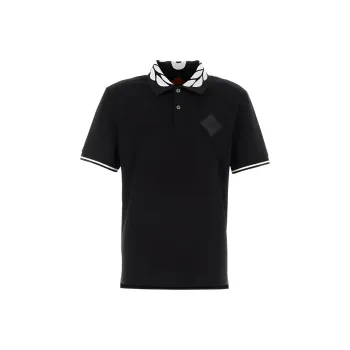 MCM Laurel Intarsia Logo Patch Polo Shirt