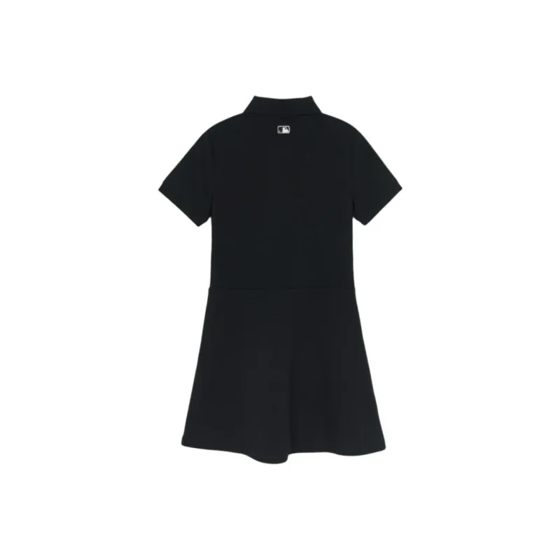 MLB New York Yankees Short Sleeved Dress Women's Black-1