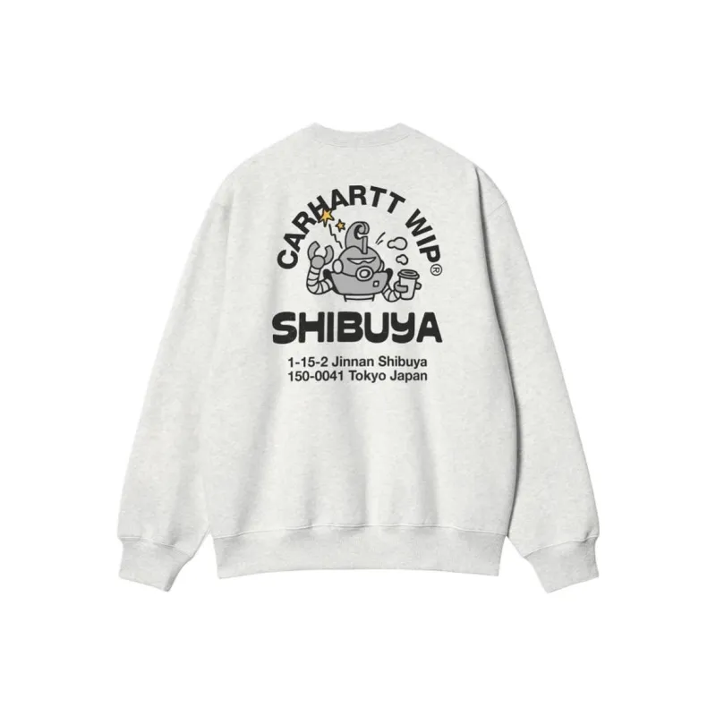 Carhartt WIP Shibuya Grand Opening Limited Sweatshirts Unisex Gray-0