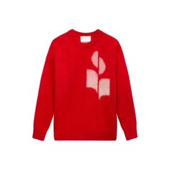 ISABEL MARANT Drany Logo Intarsia Knitted Jumper
