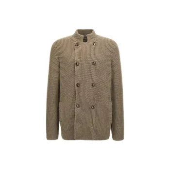 Brunello Cucinelli Double Breasted Knit Cardigan
