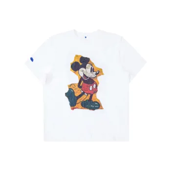 Disney X ADER ERROR Disney/Disney Co branded Model T Shirts Unisex Ecru