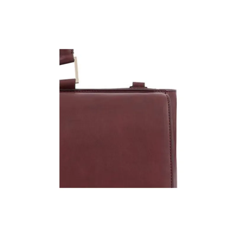 PIQUADRO Leather Briefcase, Shoulder Bag, Crossbody Bag, Handbag Regular Women's Red-3