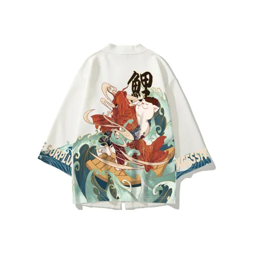 SANSYAS MAODAREN Loose Fit Jacket Unisex White