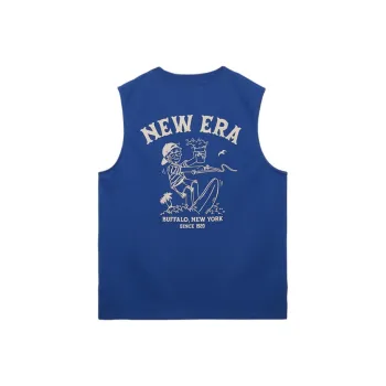 New Era Tank Tops Unisex Navy Blue