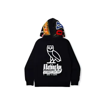 A BATHING APE Shark Collection BAPE® X OVO 2021 Fall And Winter Collaboration Jacket Unisex