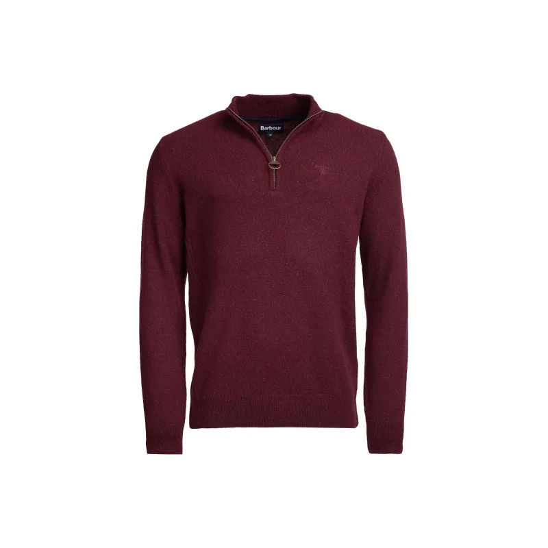BARBOUR Barbour Tisbury Half Zip Sweater Sweater Men's Red-0