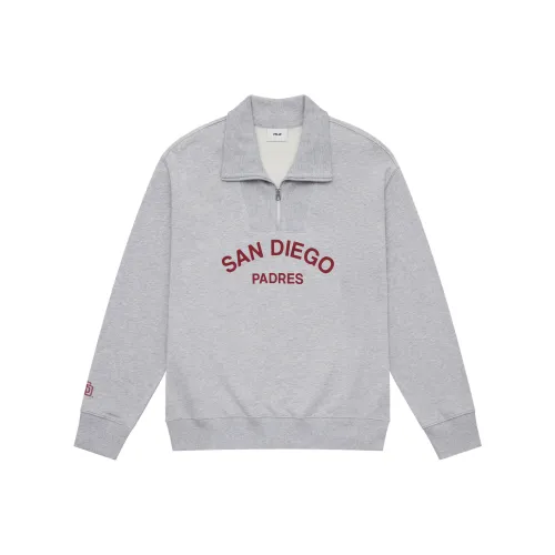 MLB Preppy Style Collection San Diego Padres 24FW Sweatshirt Unisex Heather Gray