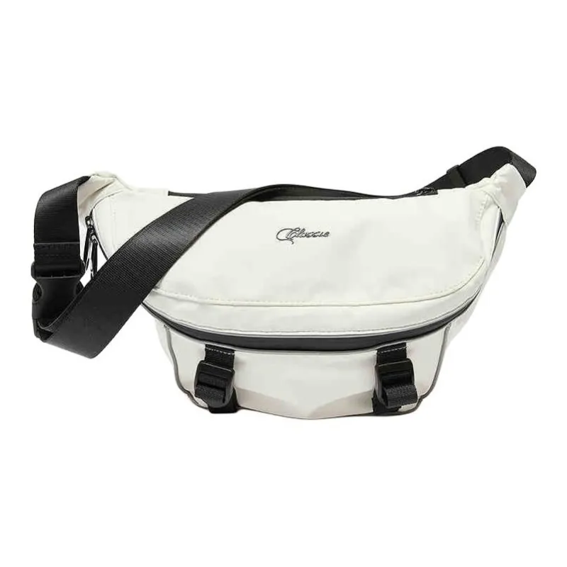 Three Blessings Fabric Sling Bag Medium Size Women's Red/Ivory White/Black-4