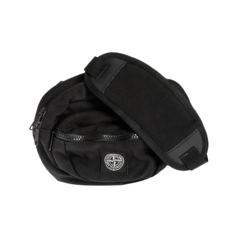 STONE ISLAND Nylon Sling Bag Men's Black-0