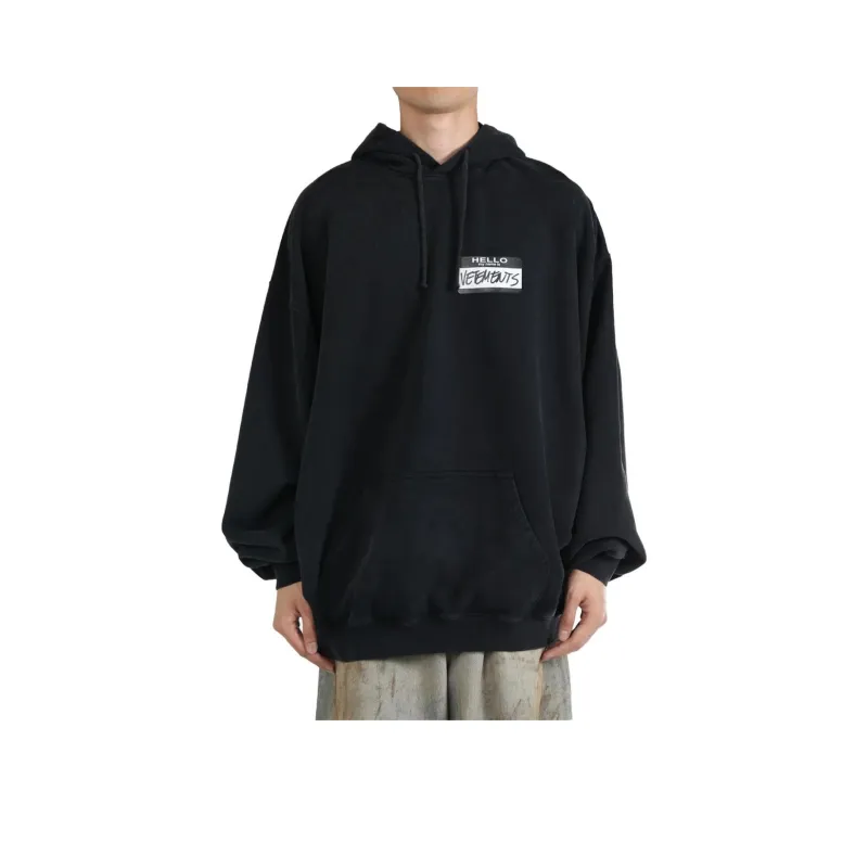 Vetements Hello My Name Is Vetements Hoodie-0