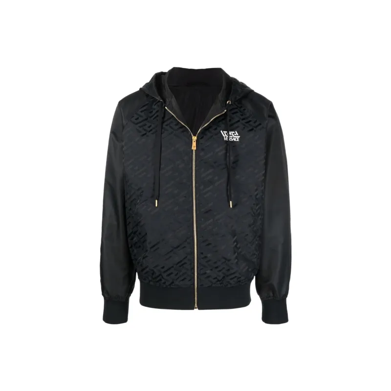 VERSACE Greca Printed Drawstring Jacket-0
