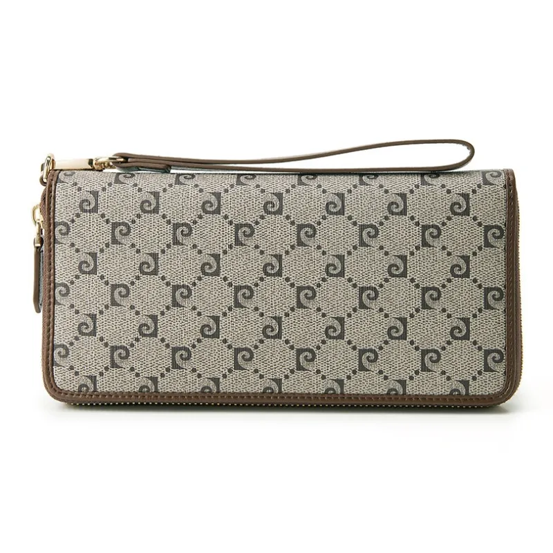 PIERRE CARDIN PVC Polyvinyl Chloride Clutch Regular Women's Khaki-2