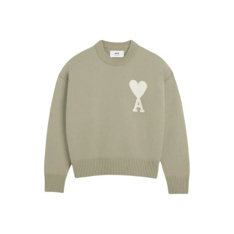 AMIPARIS Paris Ami De Coeur Logo Detailed Crewneck Jumper-0