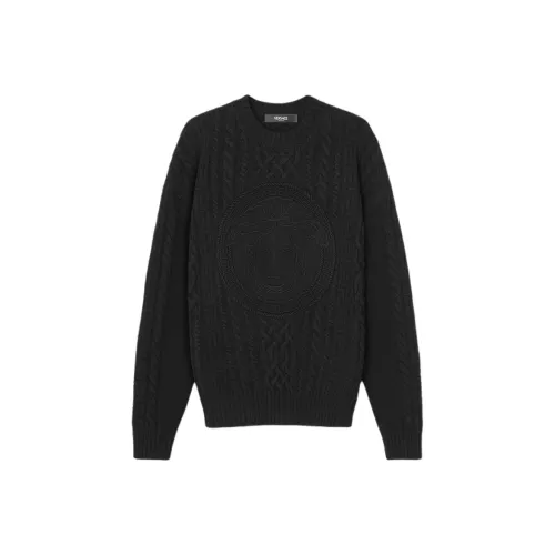 VERSACE Medusa Head Cable-knit Jumper