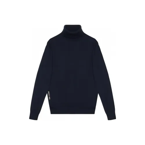 GUCCI Logo Embroidered Roll Neck Jumper
