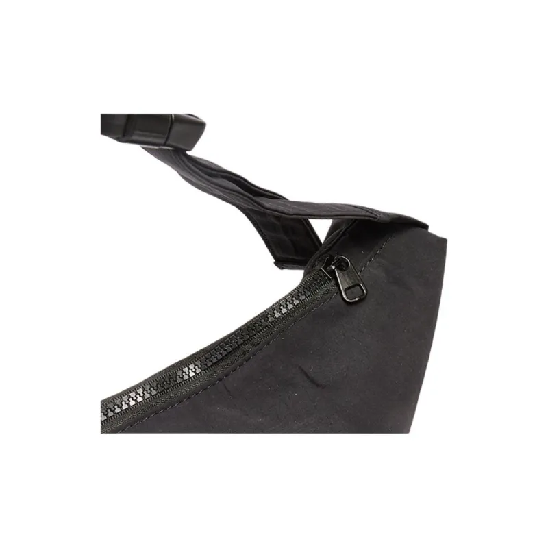 Three Blessings Fabric Dumpling Bag, Shoulder Bag, Crossbody Bag Medium Size Unisex Black/Gray-7